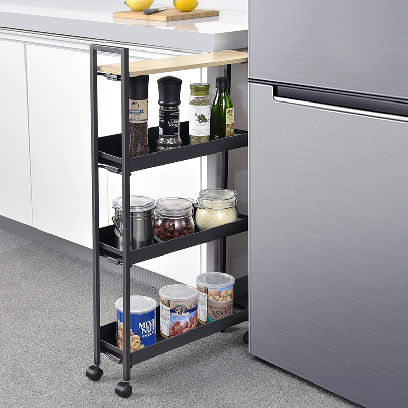 No Screw 4 Tier Gap Storage Cart